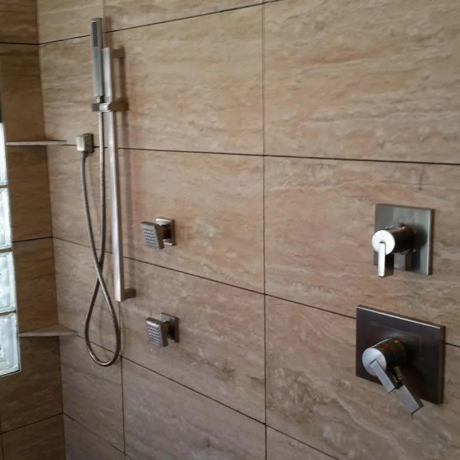 Shower fixture installation for Water Heater Replacement in Baldwin City